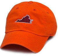 VA Blacksburg Gameday Hat in Orange by State Traditions - Country Club Prep
