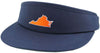 VA Charlottesville Gameday Golf Visor in Navy by State Traditions - Country Club Prep