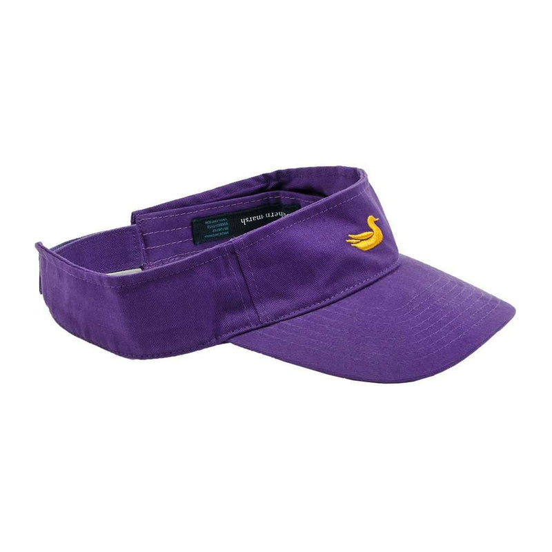 Visor in Purple with Yellow Duck by Southern Marsh - Country Club Prep