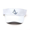 Visor in White by Anchored Style - Country Club Prep