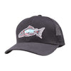 Wake n Bait Trucker Hat in Black by Waters Bluff - Country Club Prep