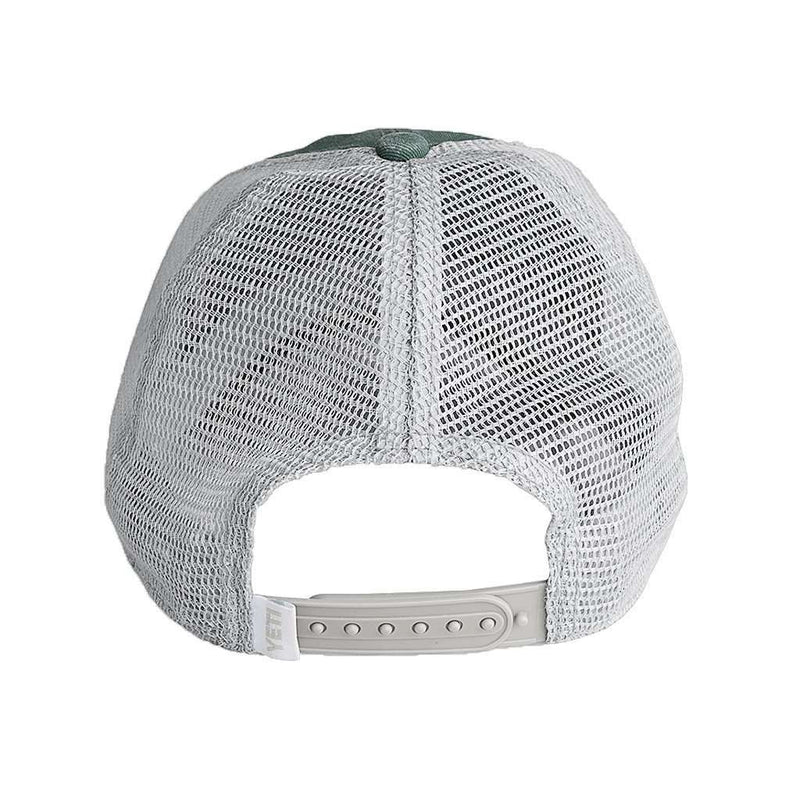 Washed Low Pro Trucker Hat in Green by YETI - Country Club Prep