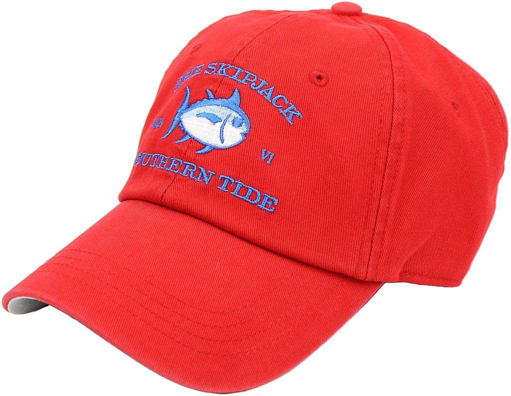 Washed Original Hat in Channel Marker Red by Southern Tide - Country Club Prep