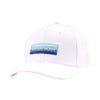 Wave Logo Twill Hat in White by Waters Bluff - Country Club Prep