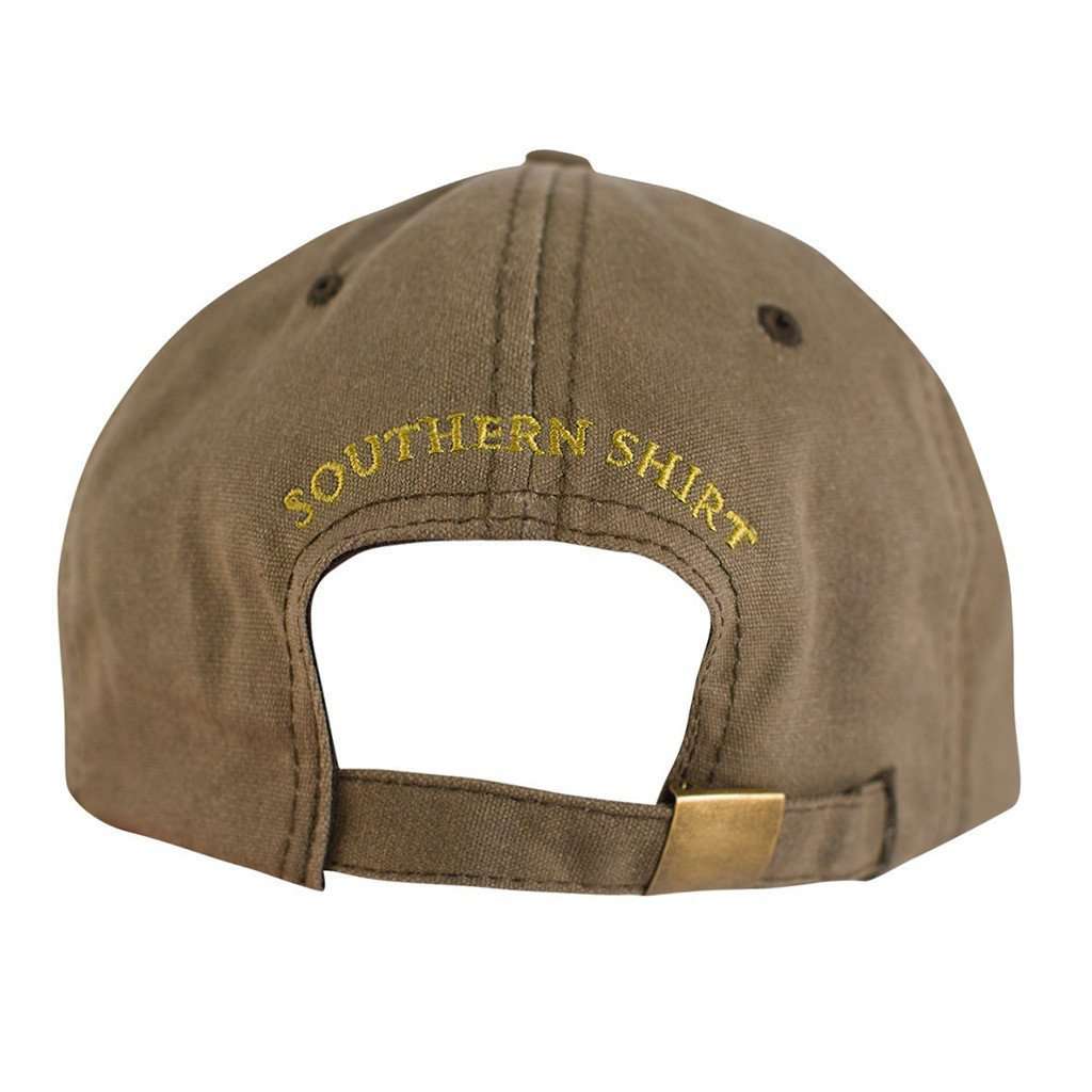 Waxed Canvas Hat in Pine Bark by The Southern Shirt Co. - Country Club Prep