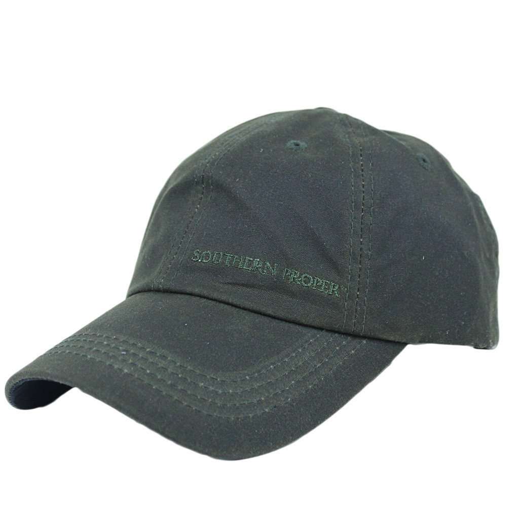 Waxed Hat in Olive by Southern Proper - Country Club Prep