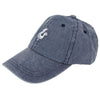 White Logo Hat in Denim Blue by Fripp & Folly - Country Club Prep