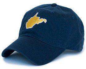 WV Morgantown Gameday Hat in Navy by State Traditions - Country Club Prep