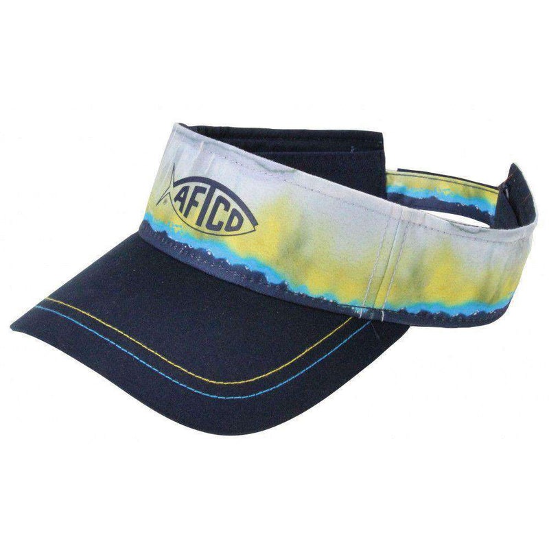 Yellowfin Visor in Navy by AFTCO - Country Club Prep