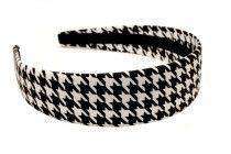 Black Houndstooth Headband by High Cotton - Country Club Prep