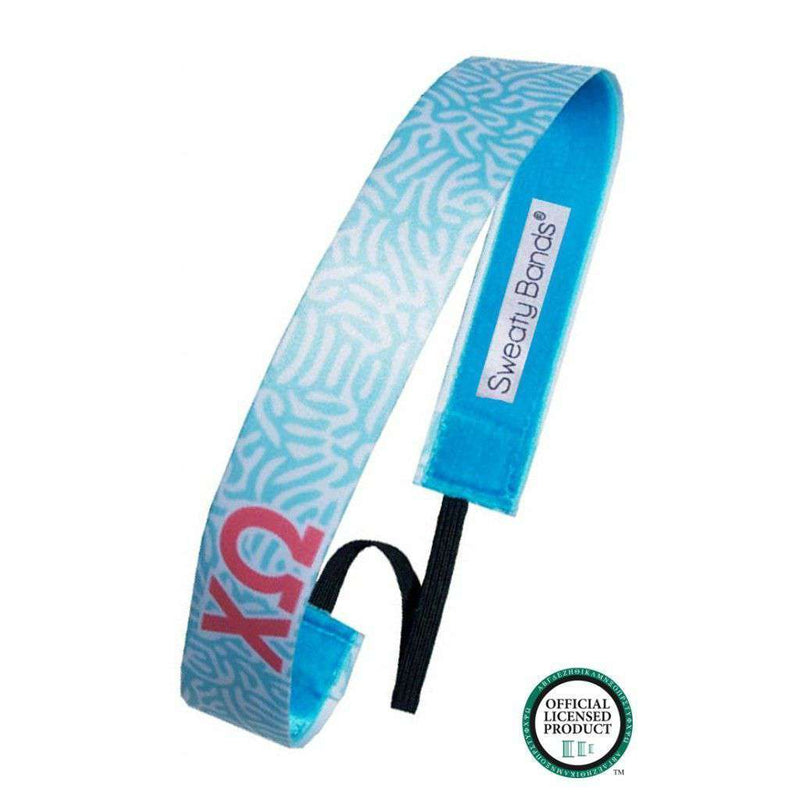 Chi Omega Headband by Sweaty Bands - Country Club Prep