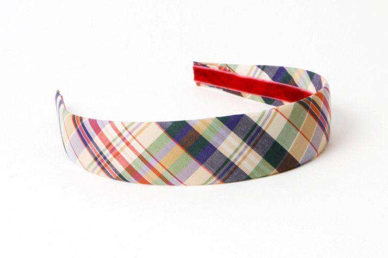 Hagood Plaid Headband by High Cotton - Country Club Prep