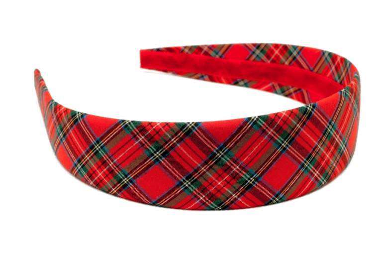 Macintosh Tartan Headband in Red and Green by High Cotton - Country Club Prep