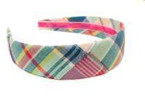 Pawtucket Patchwork Madras Headband by High Cotton - Country Club Prep
