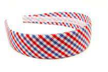 Red & Old Blue Tattersall Headband by High Cotton - Country Club Prep