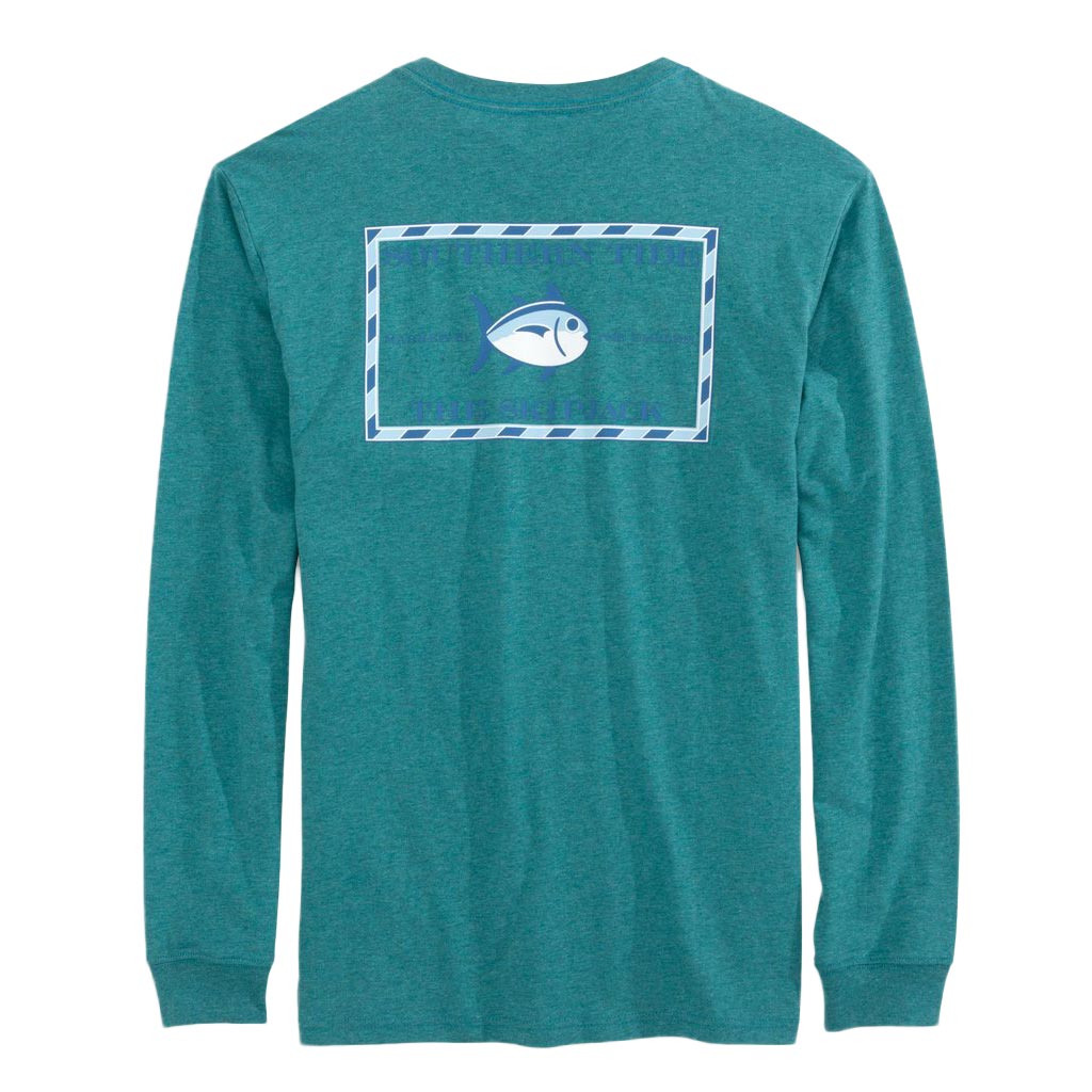 Long Sleeve Heathered Original Skipjack T-Shirt by Southern Tide - Country Club Prep