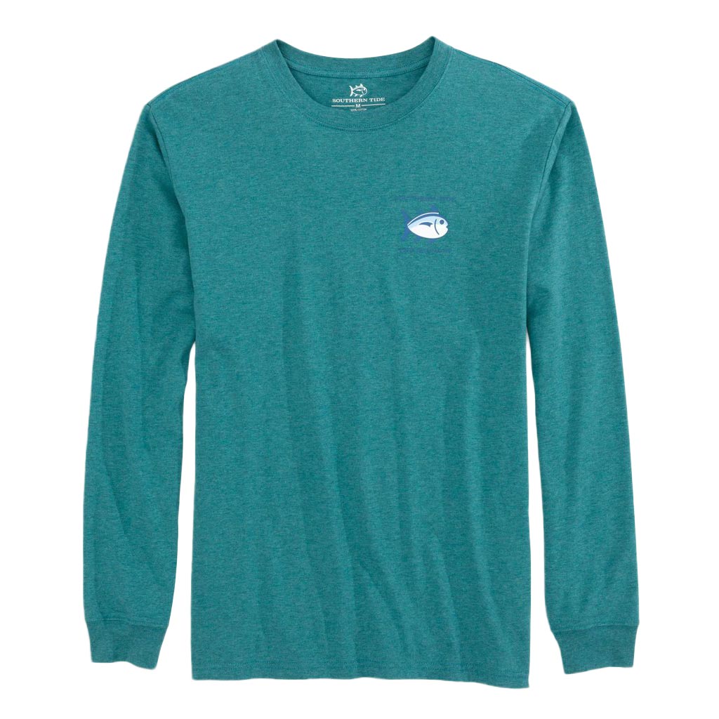 Long Sleeve Heathered Original Skipjack T-Shirt by Southern Tide - Country Club Prep