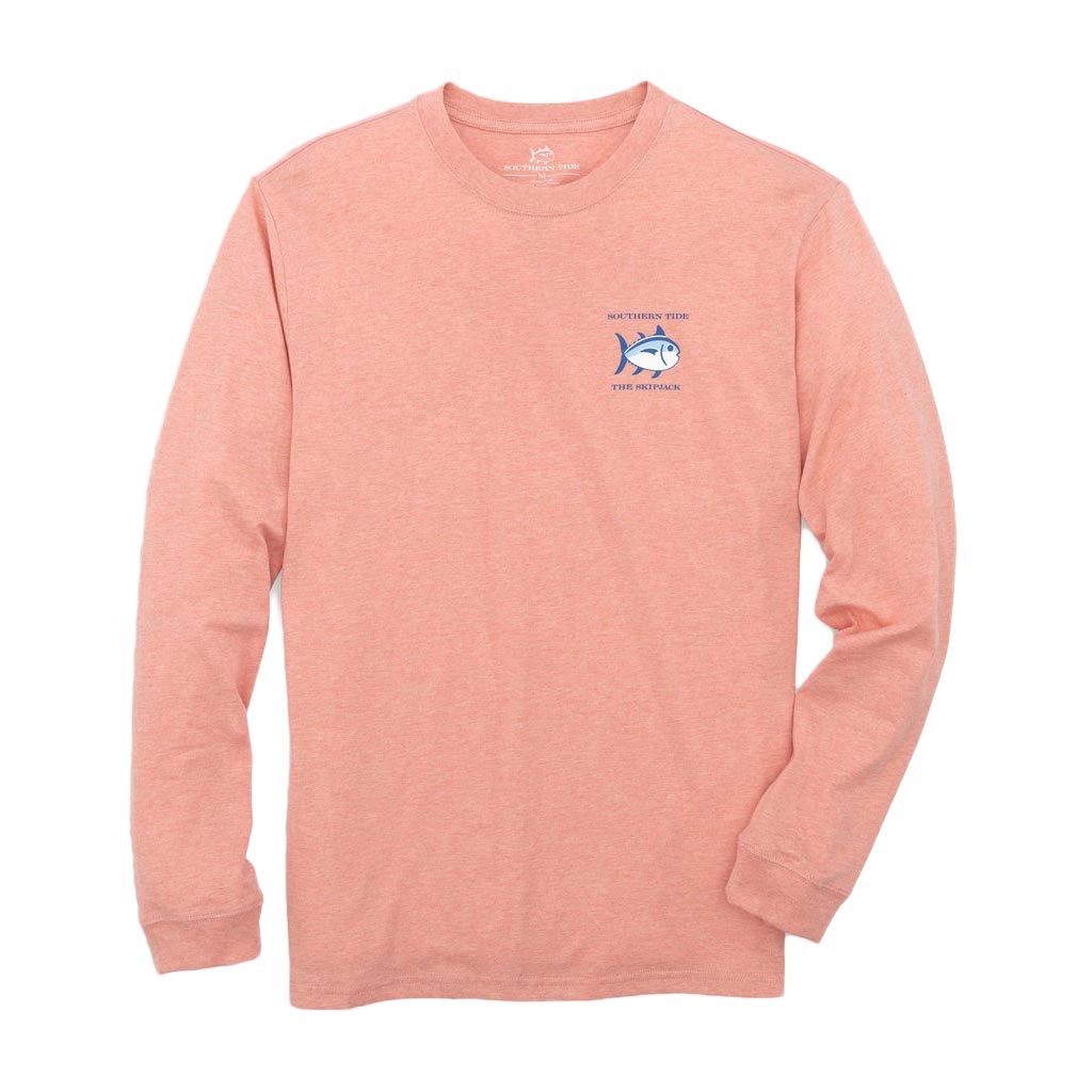 Long Sleeve Heathered Original Skipjack T-Shirt by Southern Tide - Country Club Prep