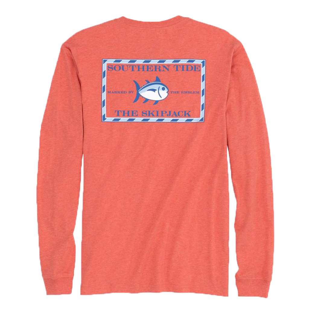 Long Sleeve Heathered Original Skipjack T-Shirt by Southern Tide - Country Club Prep