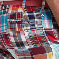 Cisco Short in Hingham Patch Madras by Castaway Clothing - Country Club Prep