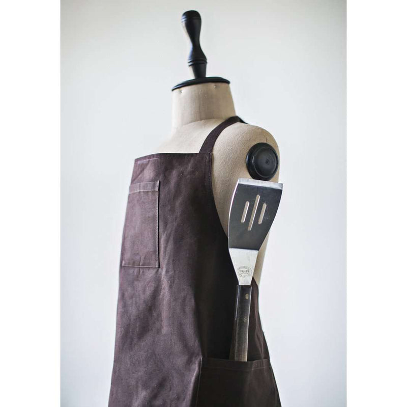 Waxed Canvas Men's Grilling Apron by Heirloomed Collection - Country Club Prep