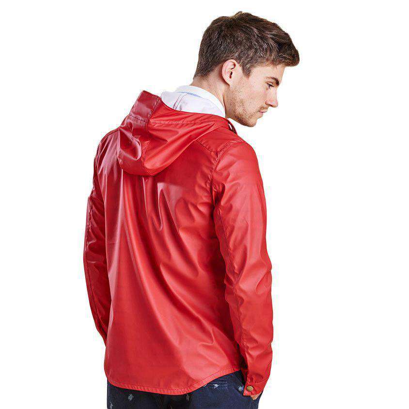 Barbour Hooded Slim Reelin Jacket in Red Country Club Prep