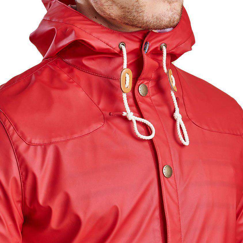 Hooded Slim Reelin Jacket in Red by Barbour - Country Club Prep