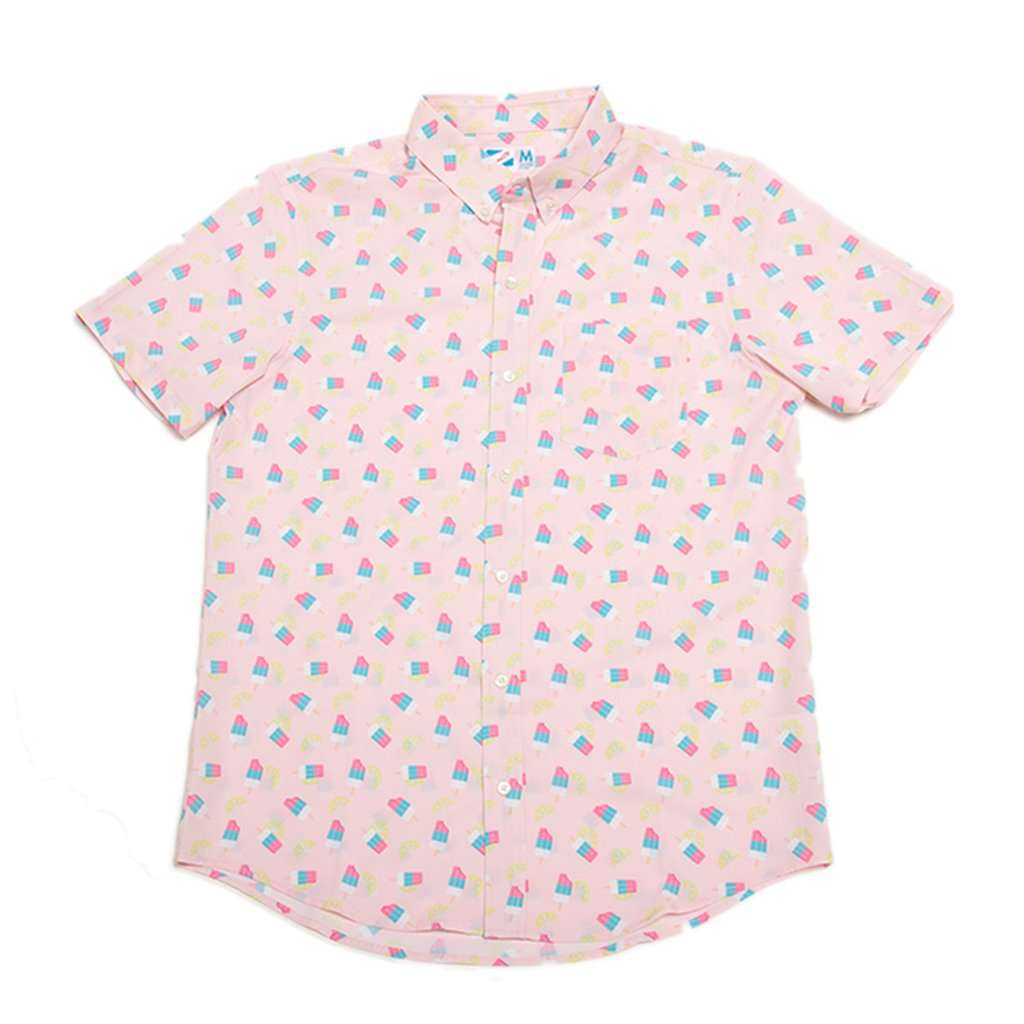 Ice Cream Performance Button Down by Bermies - Country Club Prep