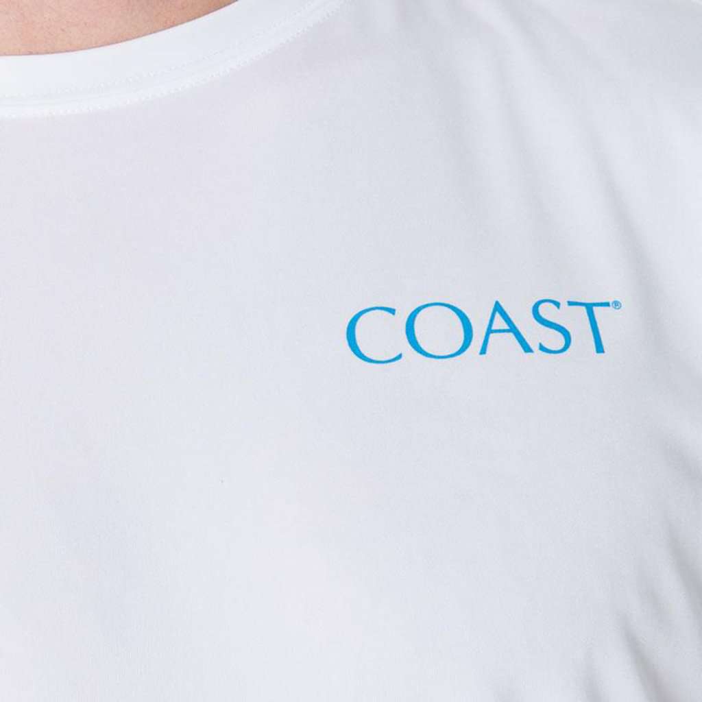 Fishing Boat Performance Shirt in White by Coast - Country Club Prep