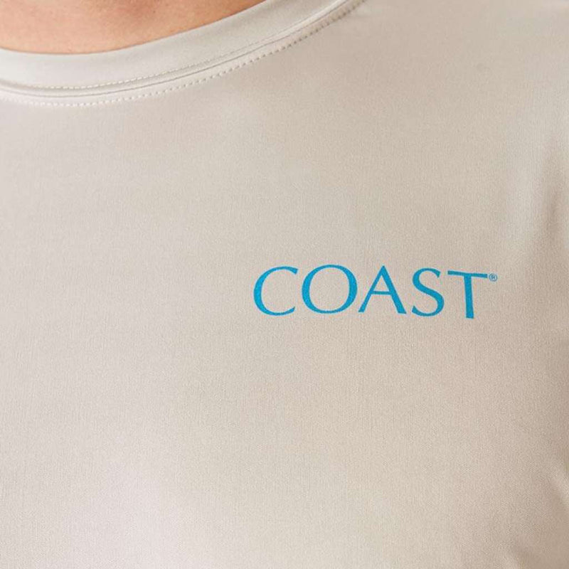Red Snapper Performance Shirt in Grey by Coast - Country Club Prep