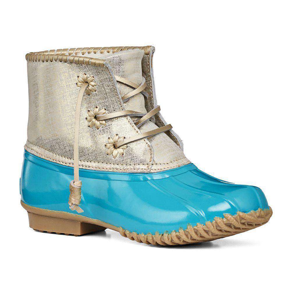Chloe Duck Boot in Caribbean Blue by Jack Rogers - Country Club Prep