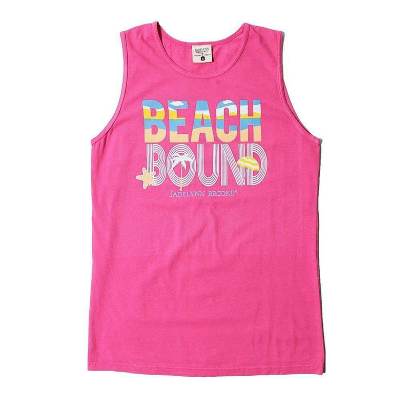 Beach Bound Tank in Hot Pink by Jadelynn Brooke - Country Club Prep