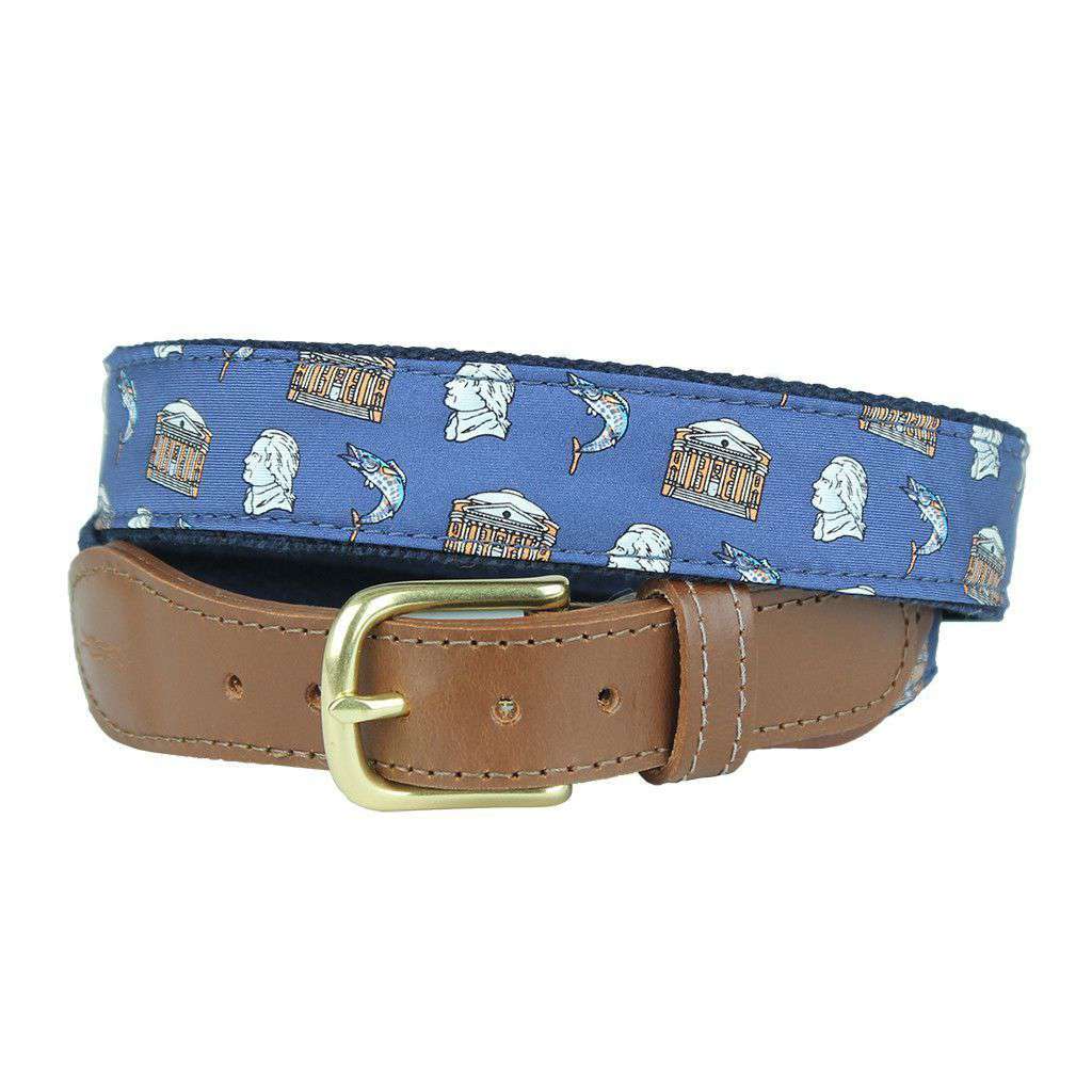 Charlottesville Custom Belt in Navy by Country Club Prep - Country Club Prep