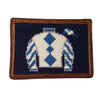 Jockey Silks Needlepoint Credit Card Wallet by Smathers & Branson - Country Club Prep