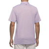 Myers Striped Prep-Formance Polo in Gulf Blue by Johnnie-O - Country Club Prep