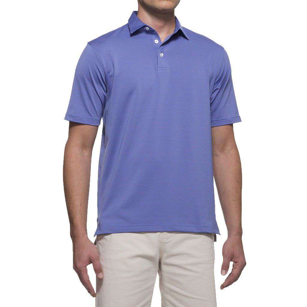 Albatross Prep-Formance Striped Polo in Regatta by Johnnie-O - Country Club Prep