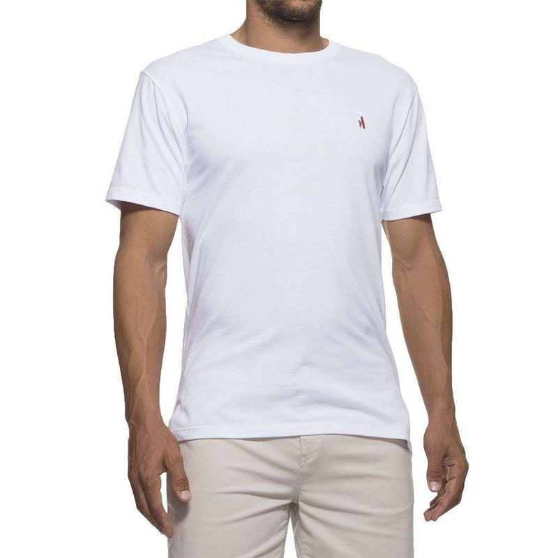 Cali Stripe T-Shirt in White by Johnnie-O - Country Club Prep