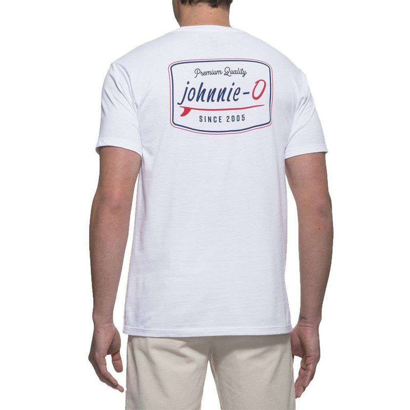 Deck T-Shirt in White by Johnnie-O - Country Club Prep