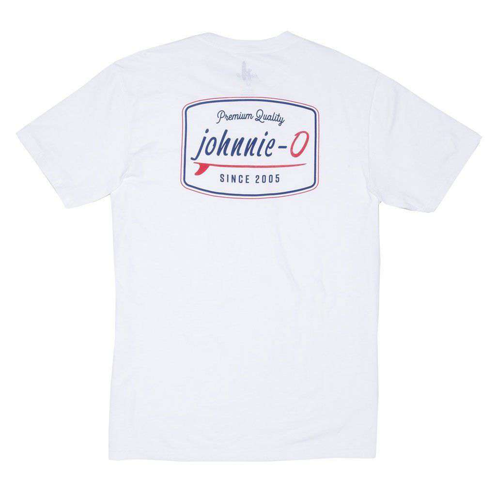 Deck T-Shirt in White by Johnnie-O - Country Club Prep