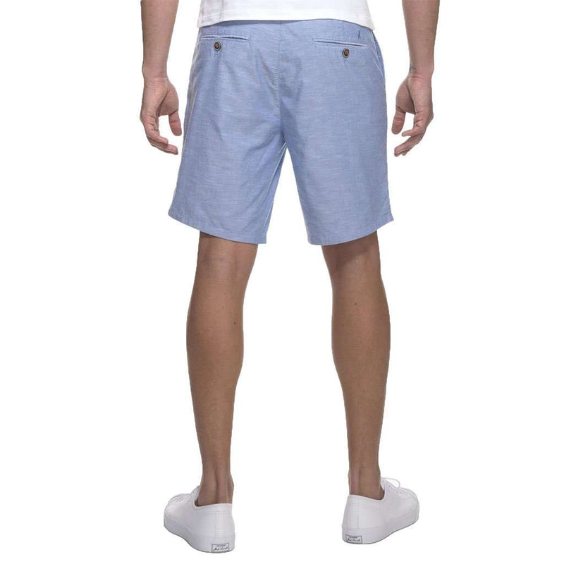 Merritt Chambray Oxford Shorts in French Blue by Johnnie-O - Country Club Prep