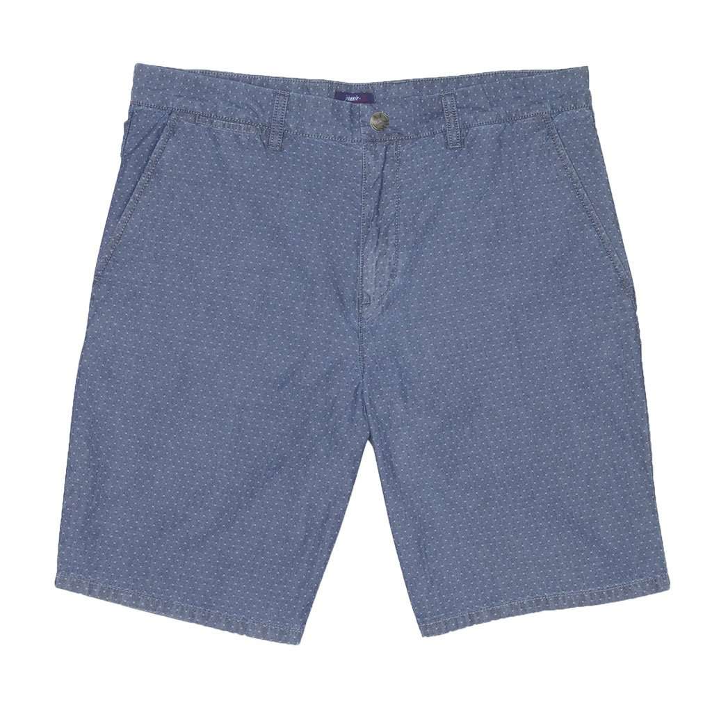 Oliver Chambray Jacquard Shorts in Chambray by Johnnie-O - Country Club Prep