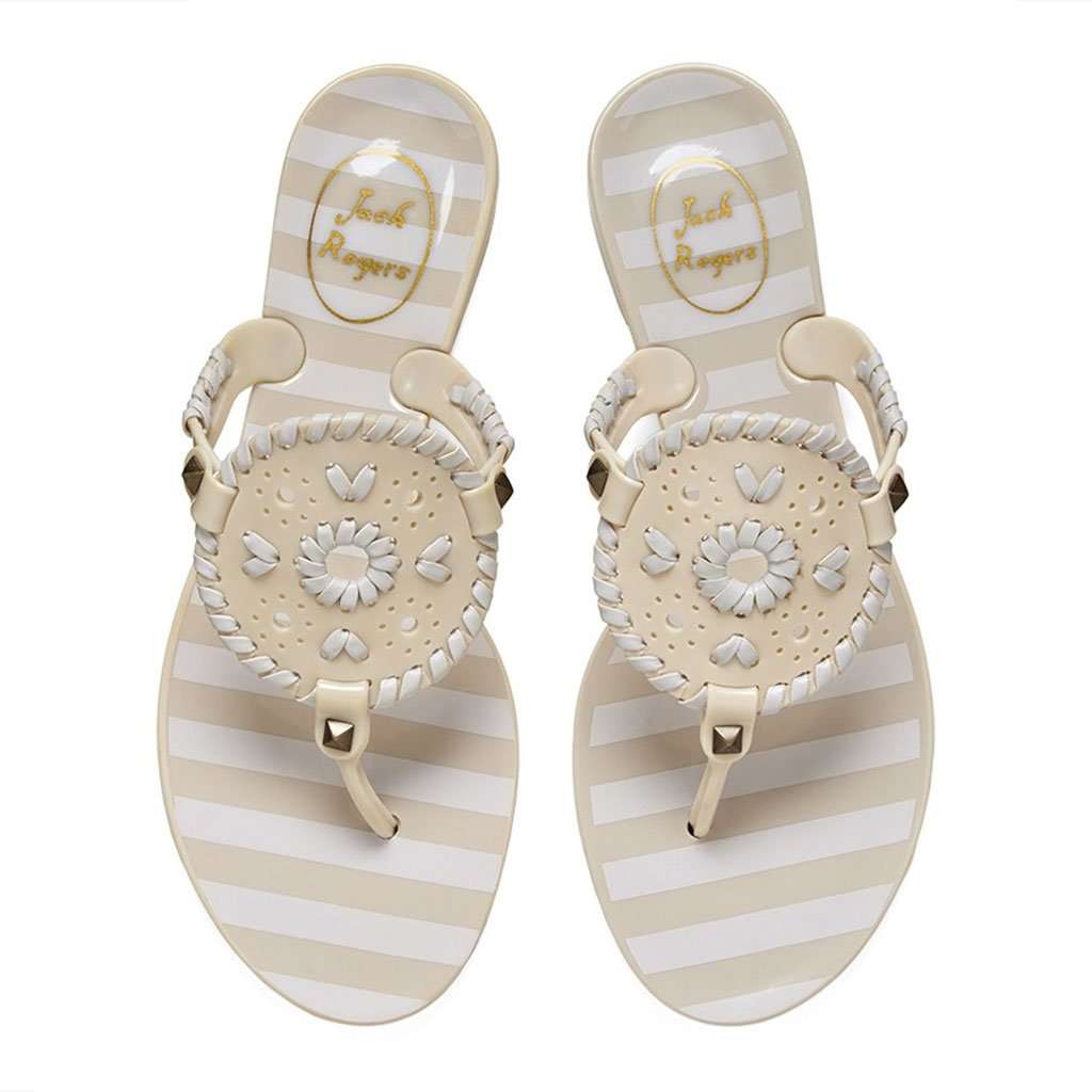 White jelly jack rogers cheap