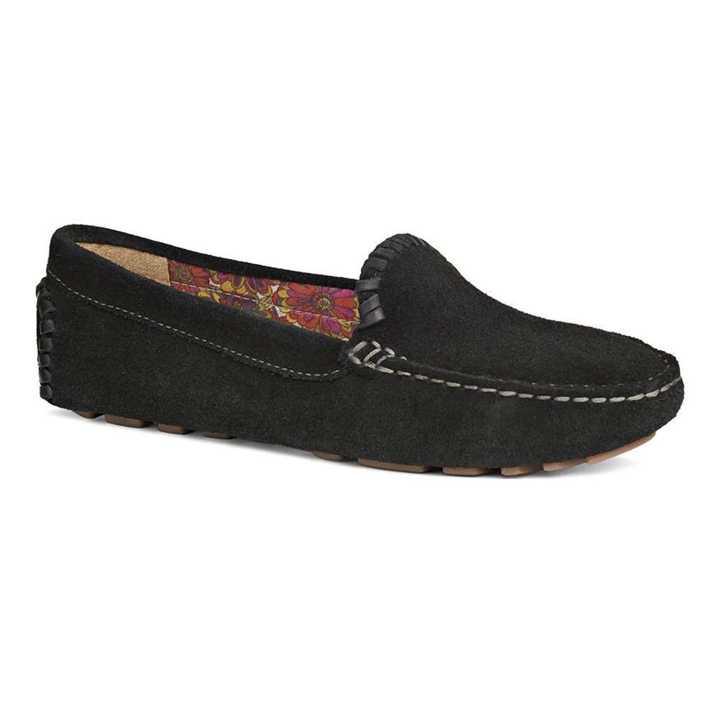 Taylor Suede Loafer in Black by Jack Rogers - Country Club Prep