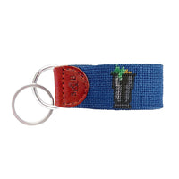 Mint Julep & Race Horse Needlepoint Key Fob by Smathers & Branson - Country Club Prep