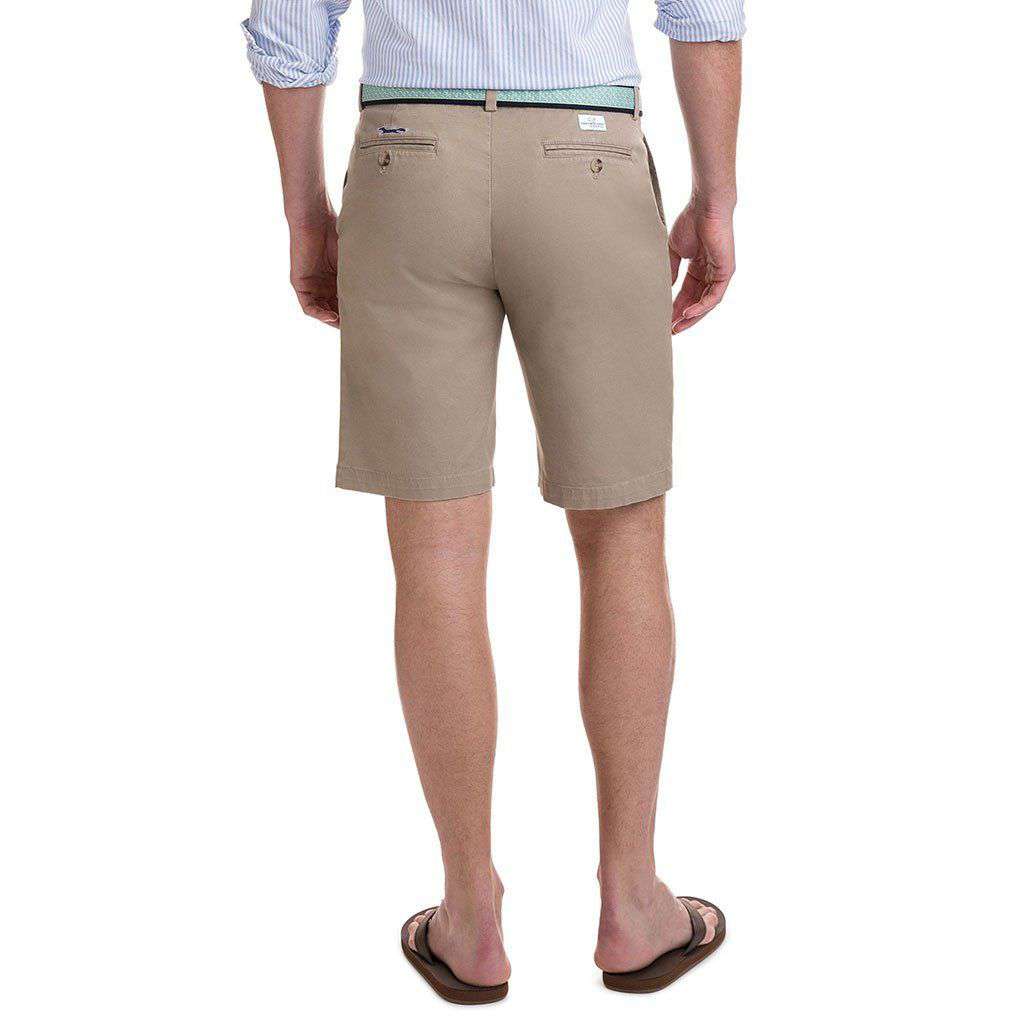 9 Inch Stretch Breaker Shorts in Khaki by Vineyard Vines - Country Club Prep