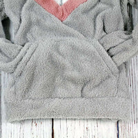 V-Panel Kangaroo Pullover by Nordic Fleece - Country Club Prep