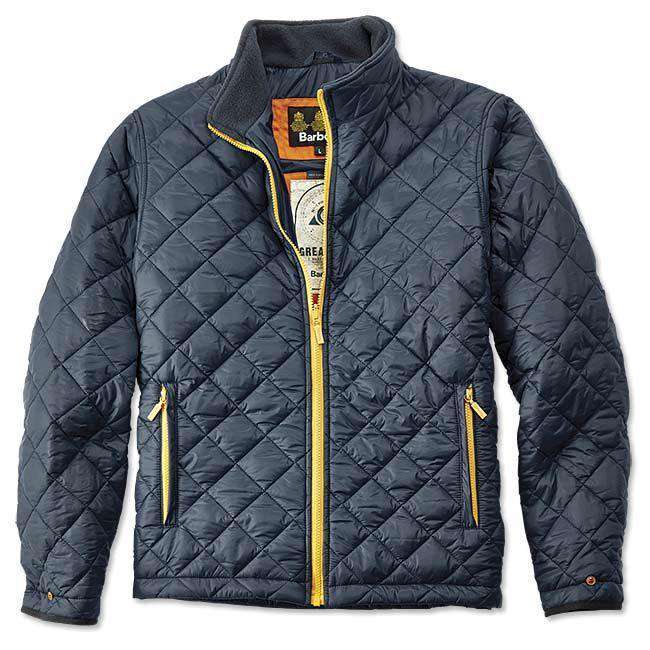 Kellen Quilted Jacket in Navy by Barbour - Country Club Prep