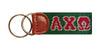 Alpha Chi Omega Needlepoint Key Fob in Green by Smathers & Branson - Country Club Prep
