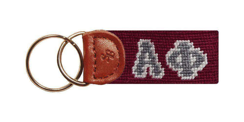 Alpha Phi Needlepoint Key Fob by Smathers & Branson - Country Club Prep