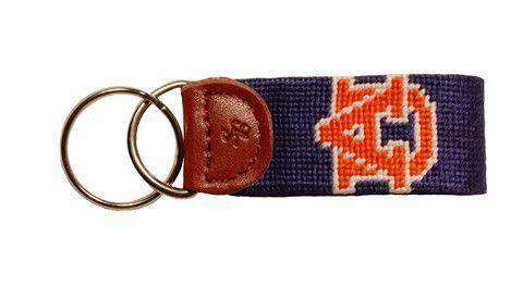 Auburn University Needlepoint Key Fob by Smathers & Branson - Country Club Prep